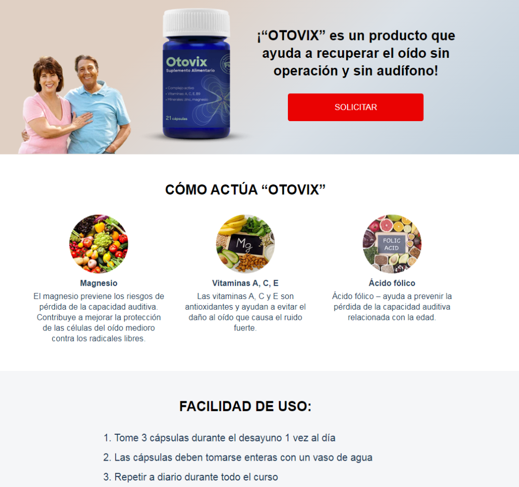 Otovix Ingredientes