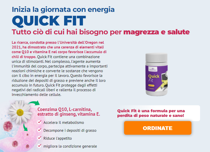 Quick Fit ingredienti