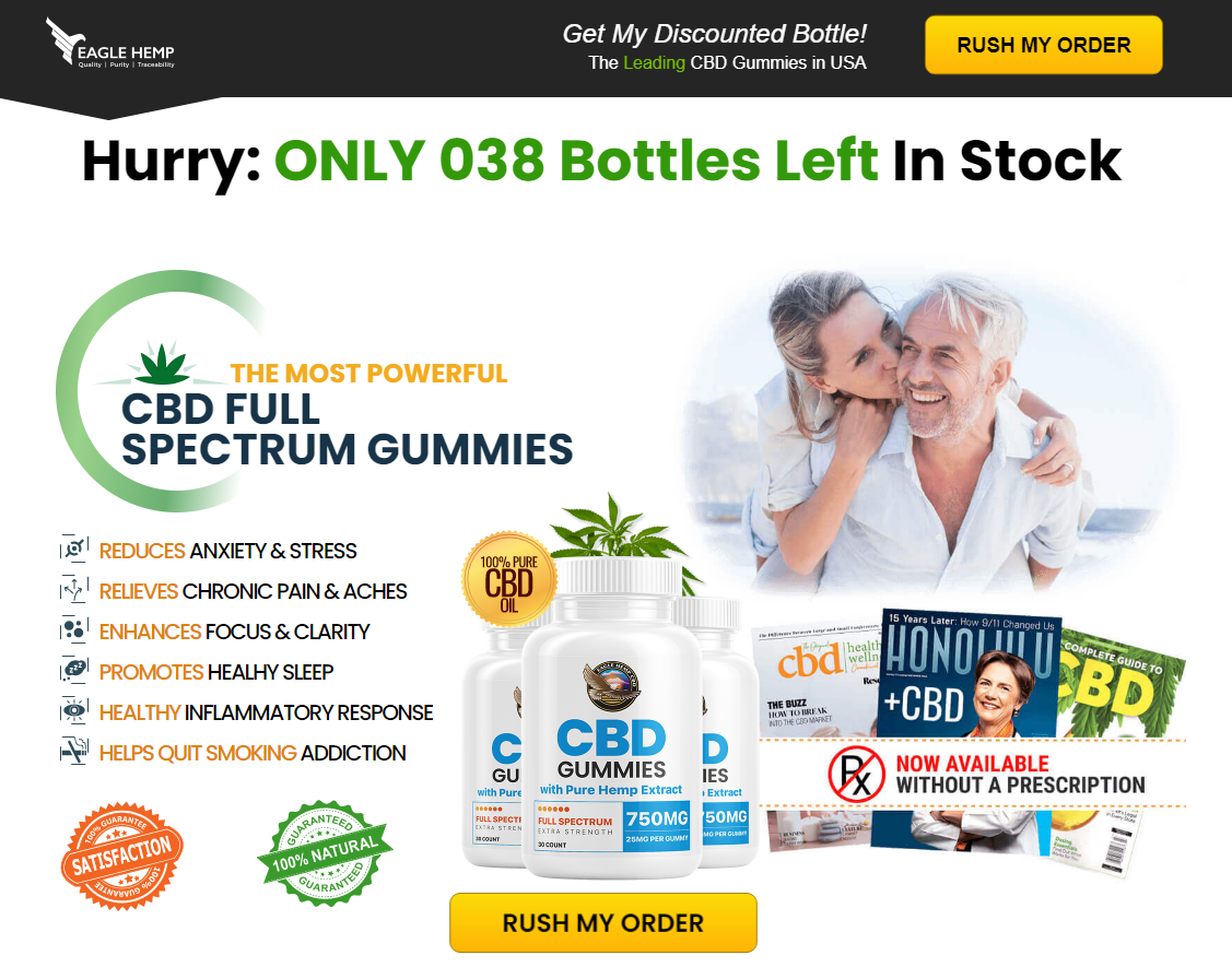 Eagle Hemp CBD Gummies Reviews, Price,Amazon,Side effects, Stock