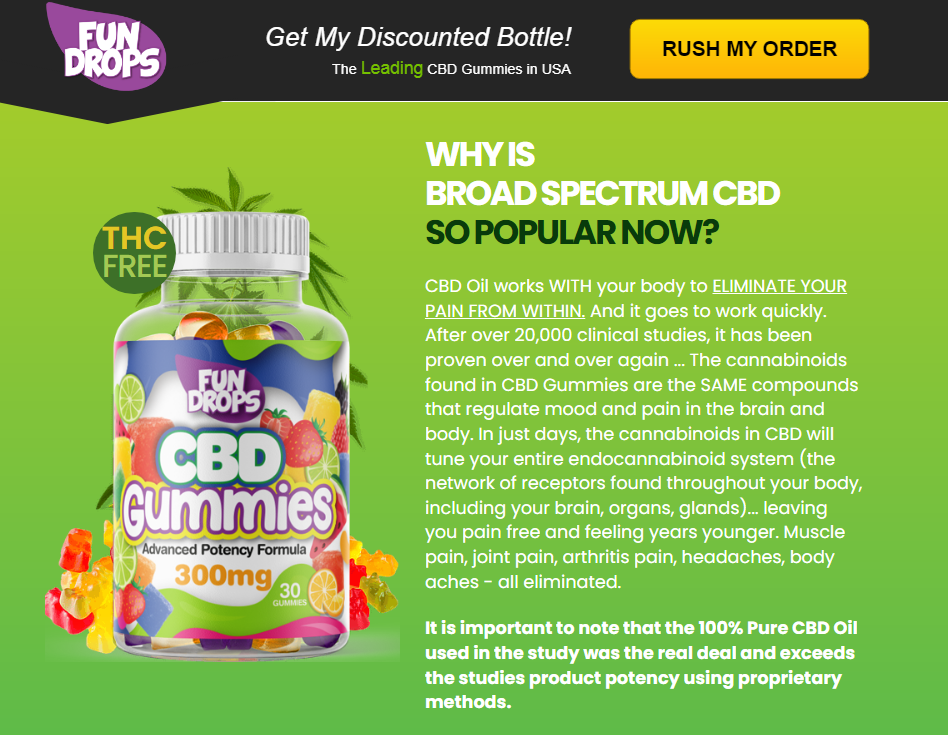 Fun Drops CBD Gummies price