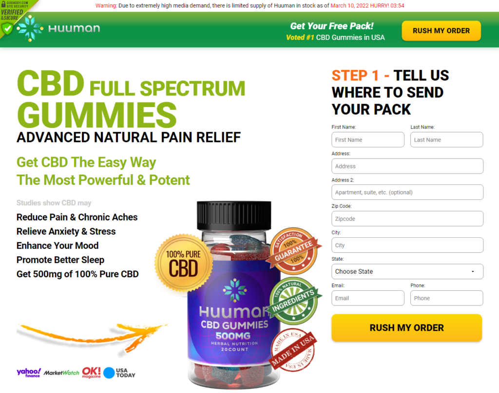 Huuman CBD Gummies Reviews