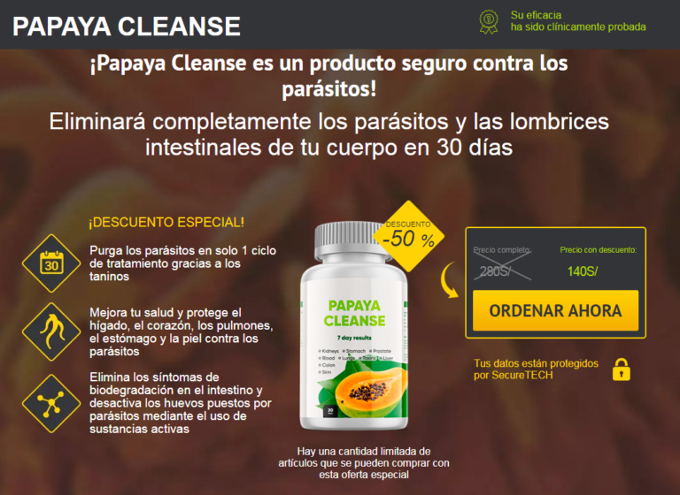 Papaya Cleanse Cápsula, Reseñas, Obras, Precio, Original, Comprar