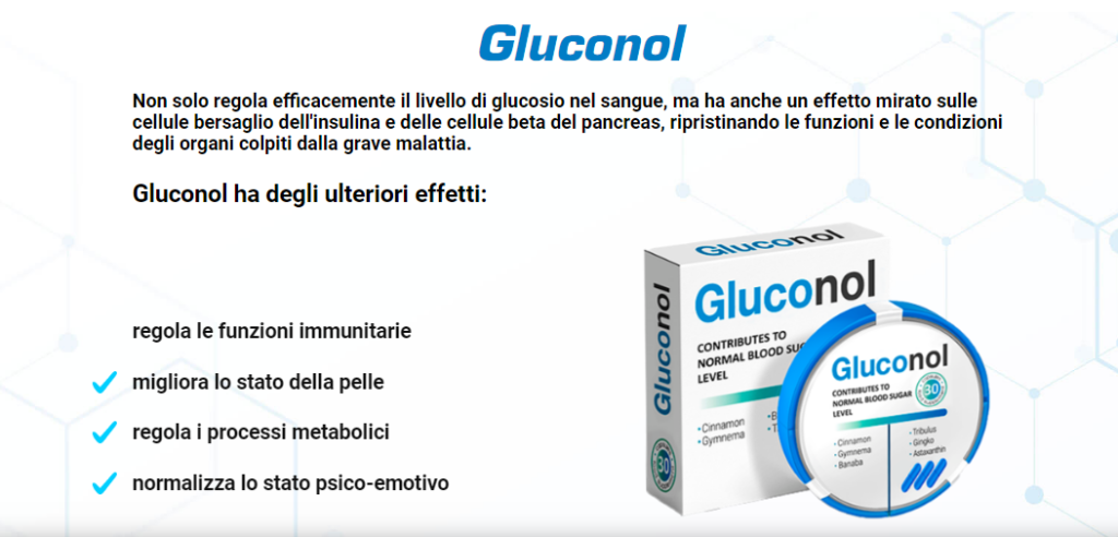 Gluconol ingredienti