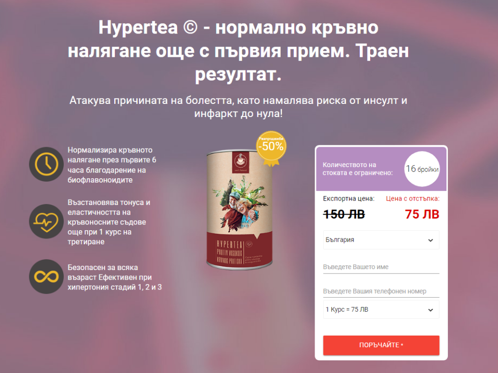 Hypertea Съставки