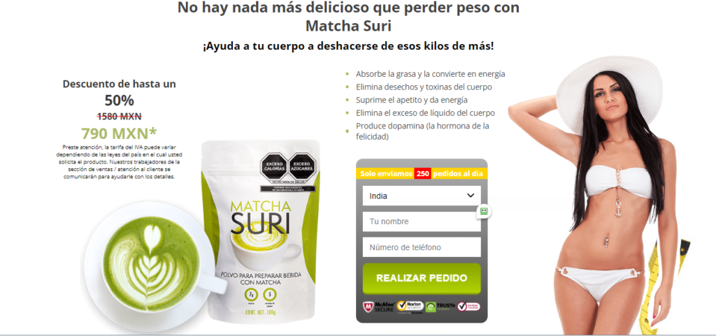 Matcha Suri Precio