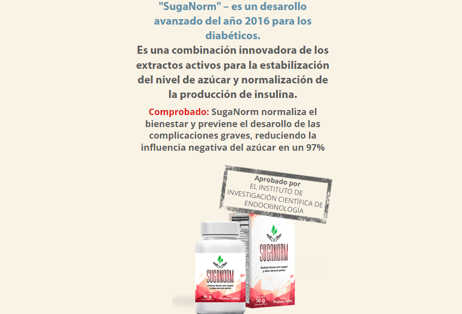 SugaNorm Ingredientes