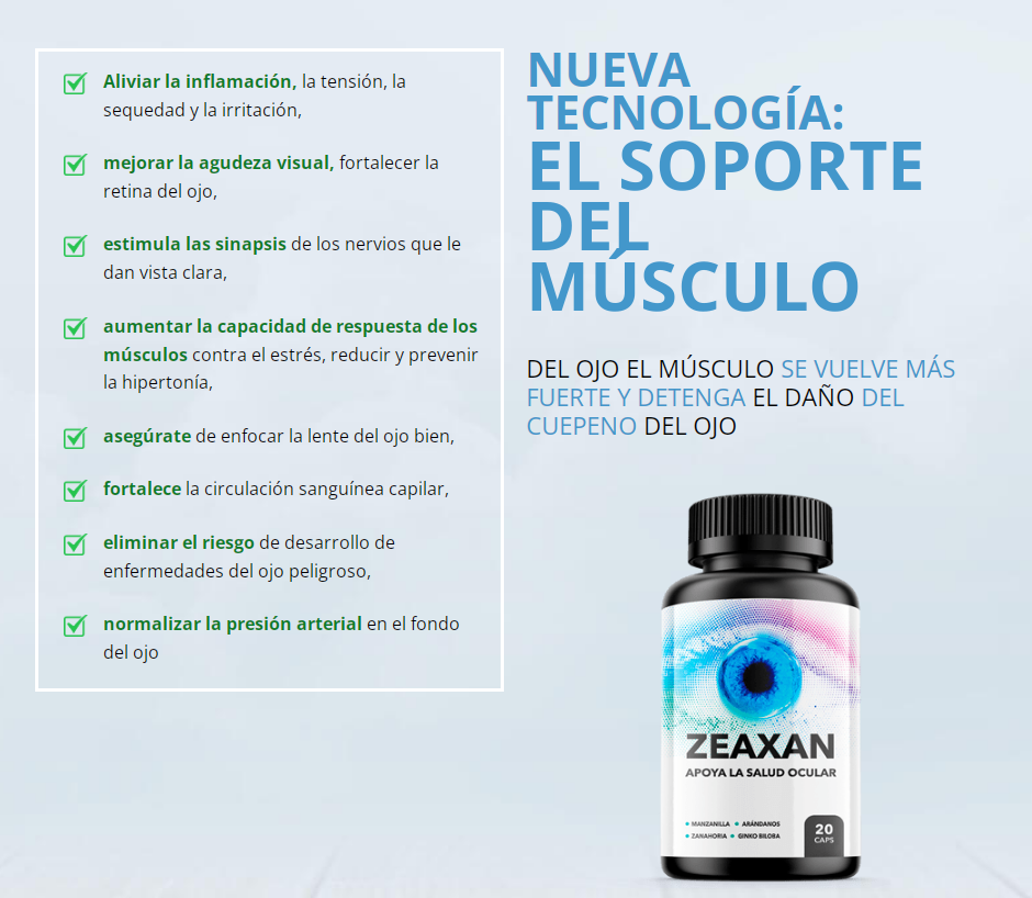 Zeaxan Ingredientes