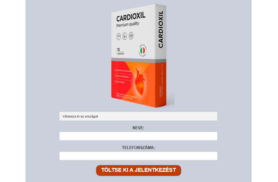 Cardioxil vélemények
