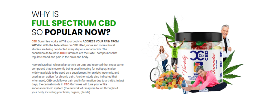 Natures CBD Gummies ingredients