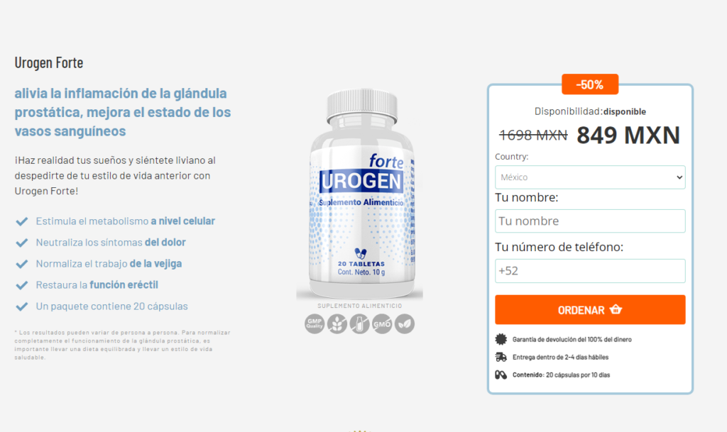 Urogen Forte Precio