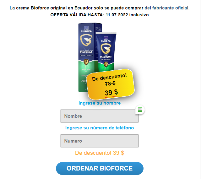 Bioforce reseÃ±as