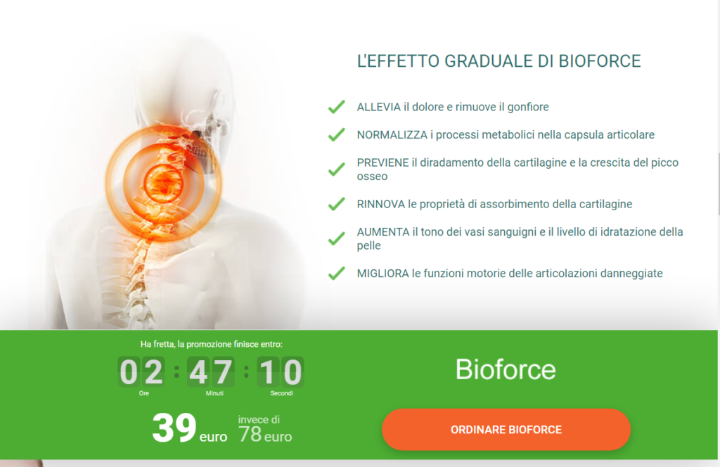 Bioforce ingredienti