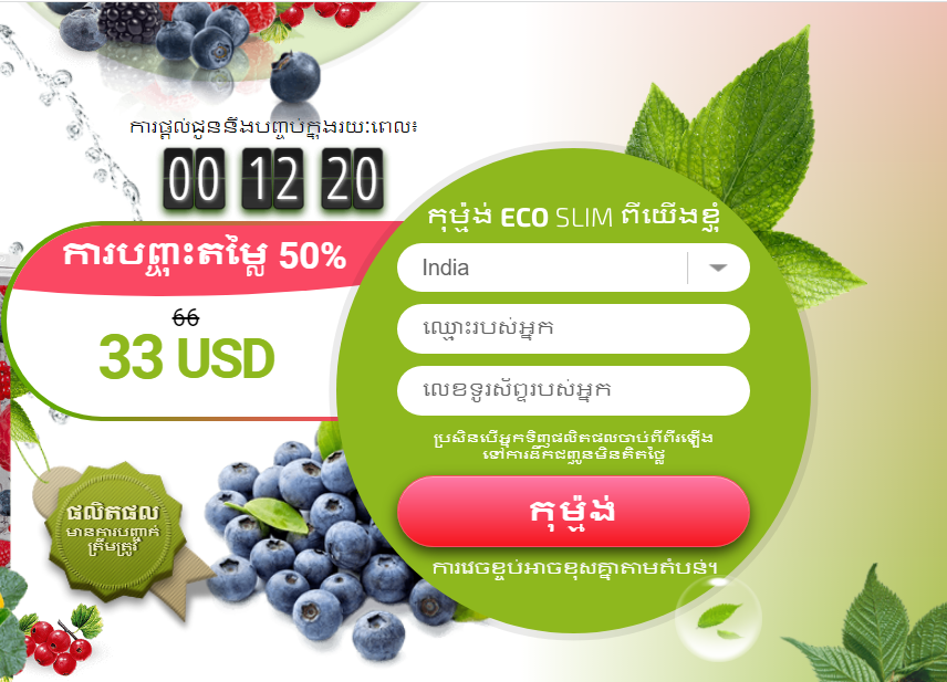 EcoSlim តម្លៃ