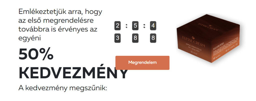 Elesse Cream vélemények