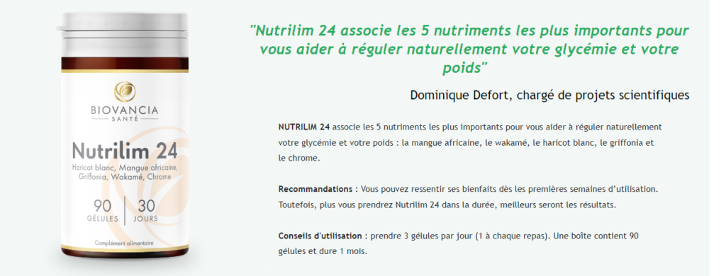 Nutrilim 24 Ingrédients