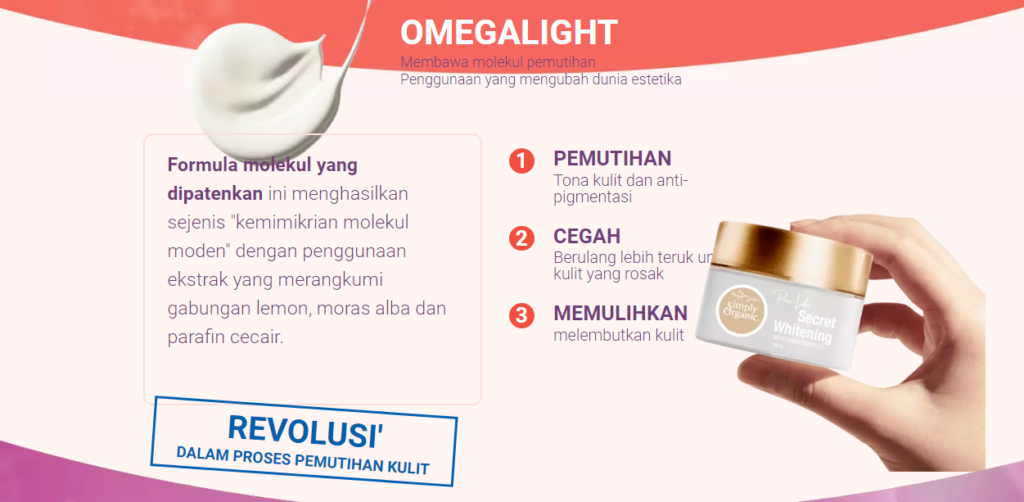 Secret Whitening bahan-bahan