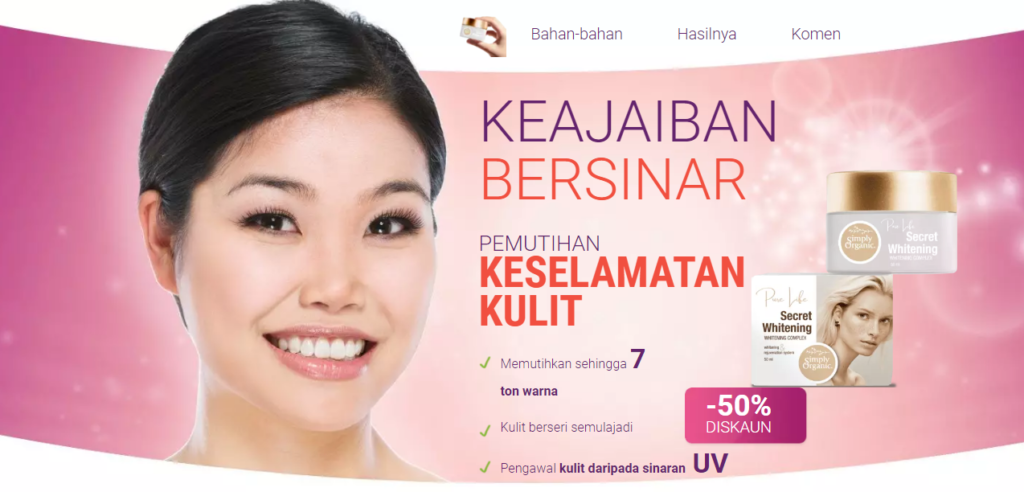 Secret Whitening harga