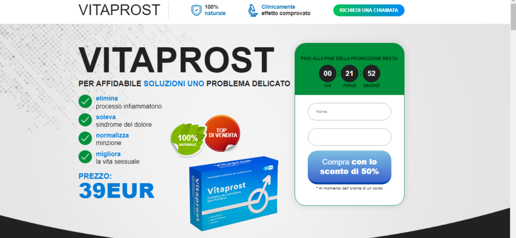 Vitaprost recensioni