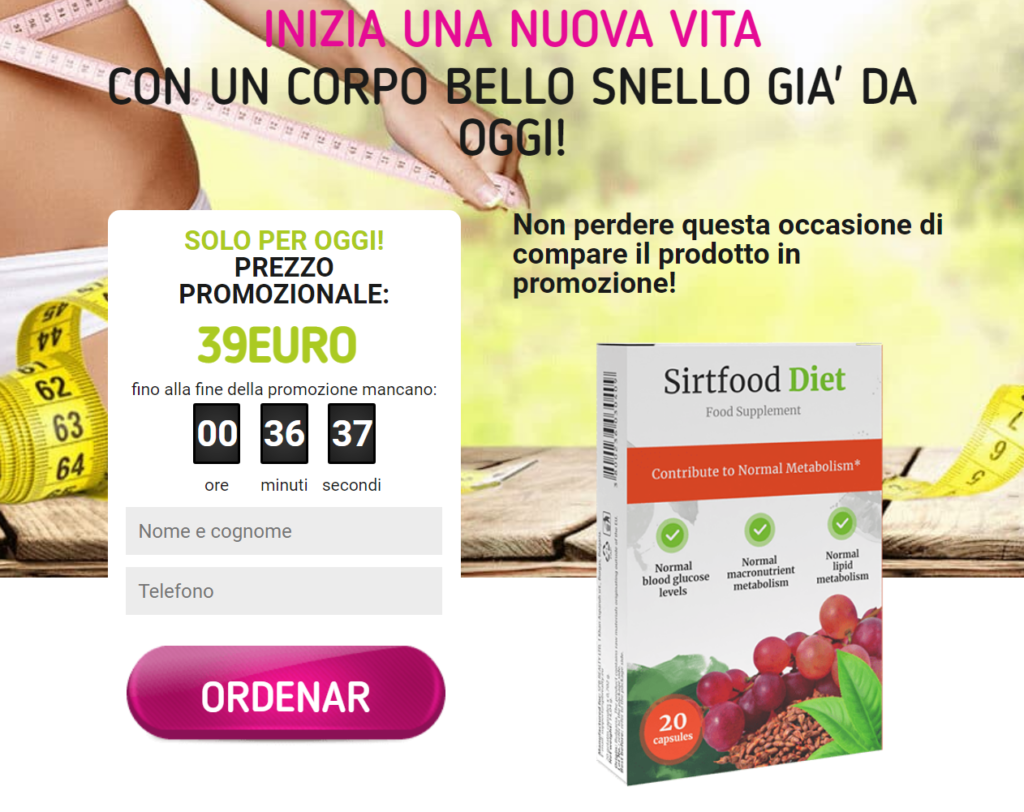 SirtFood Diet Prezzo