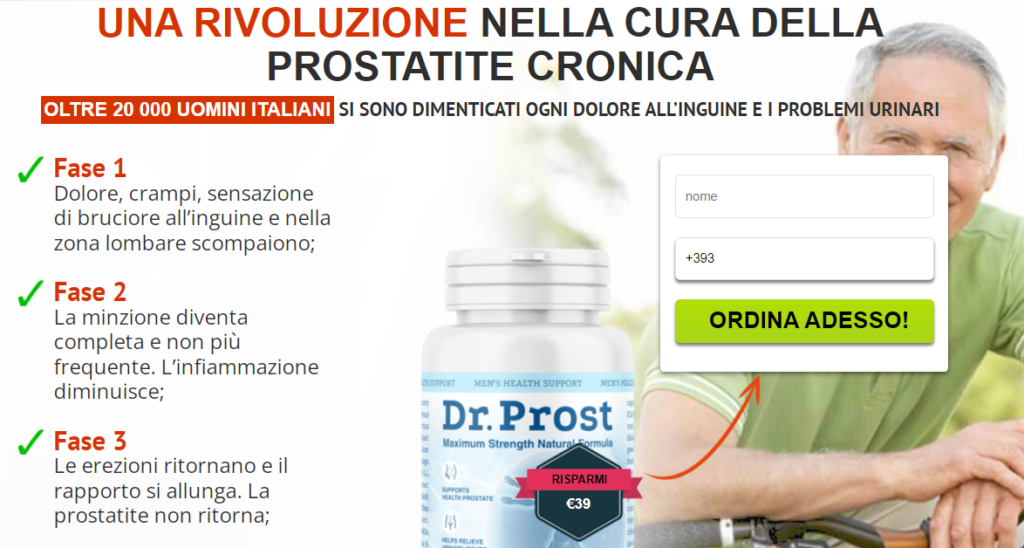 Dr.Prost : Capsula, Recensioni, Prezzo, lavori, Ingredienti, Originale ...