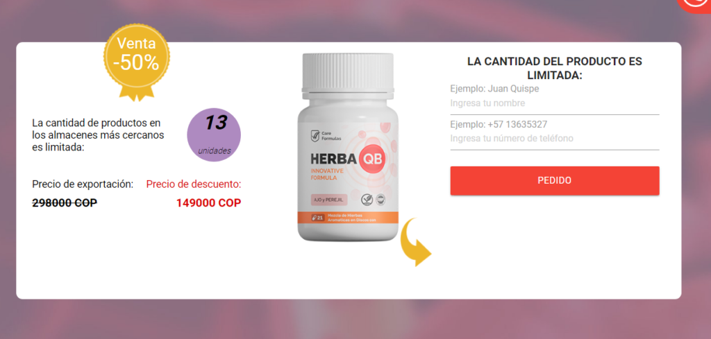 Herba QB Precio