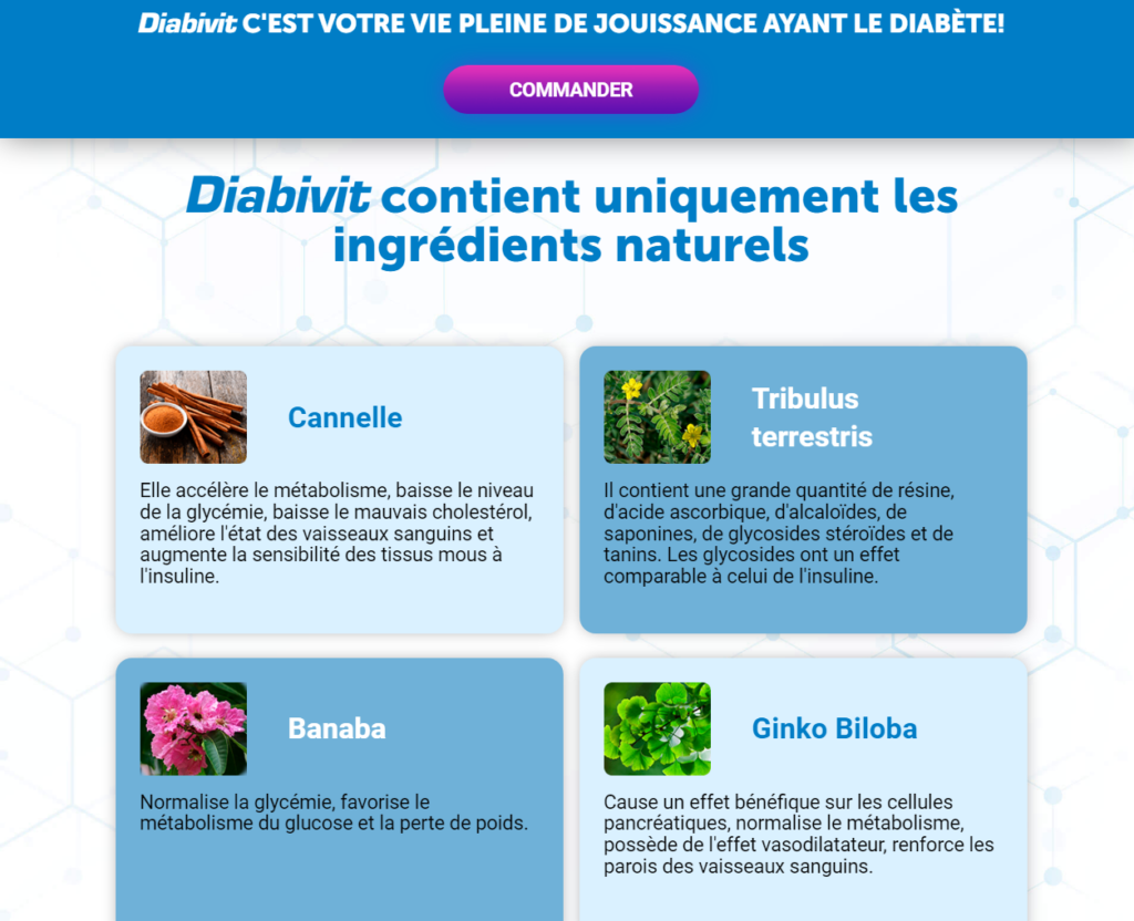 Diabivit Ingrédients