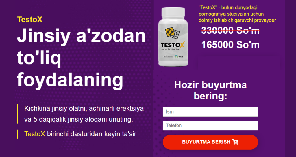 TestoX Uzbekistan