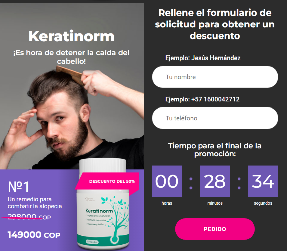 Keratinorm Ingredientes