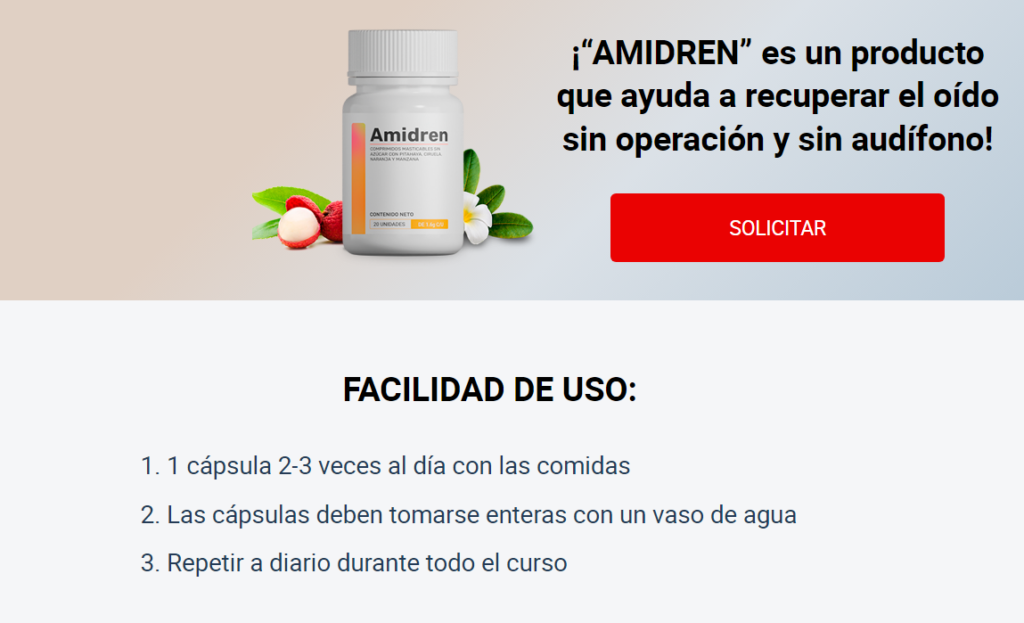 Amidren Ingredientes