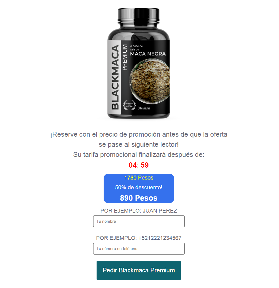Blackmaca Premium reseÃ±as