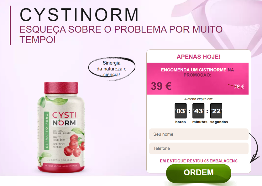 Cystinorm avaliações 