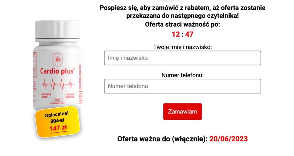 Cardio Plus kapsułki