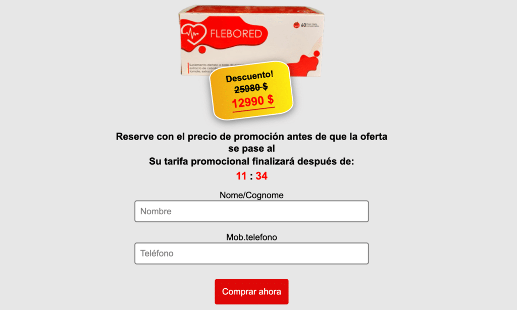 Flebored Suplemento Dietario Marca comercial Publico Cuotas en el mismo valor cual publicaste