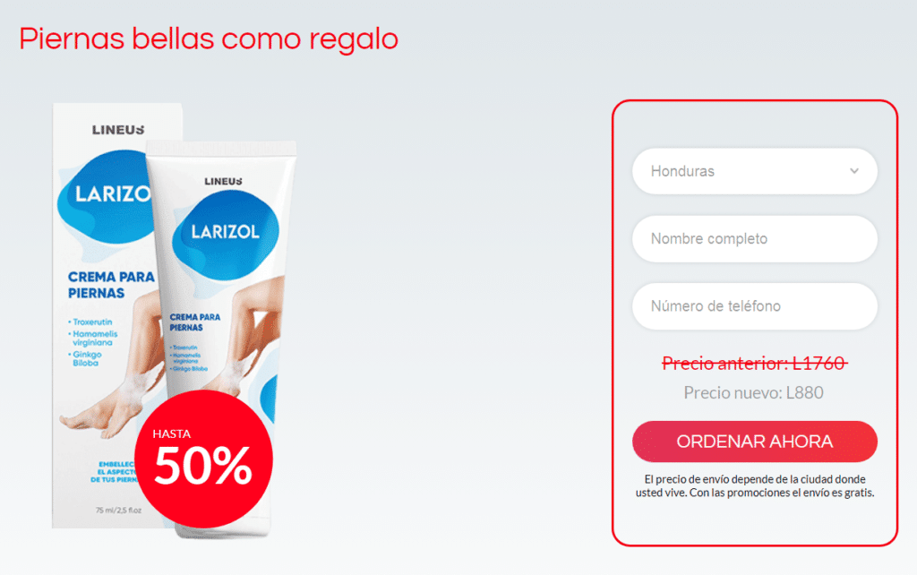 Larizol Precio