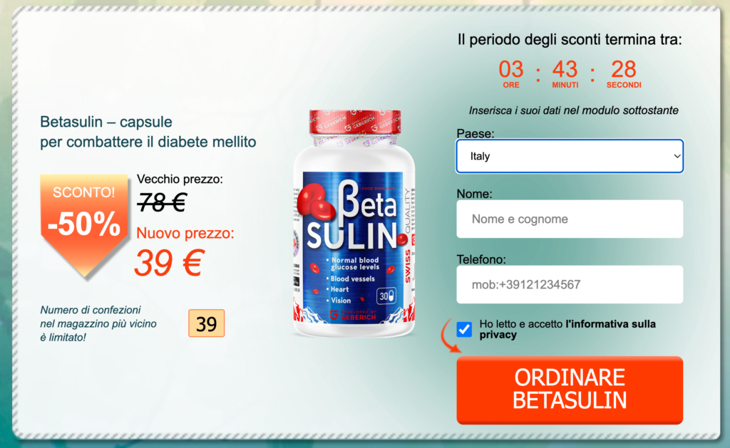 Betasulin Prezzo