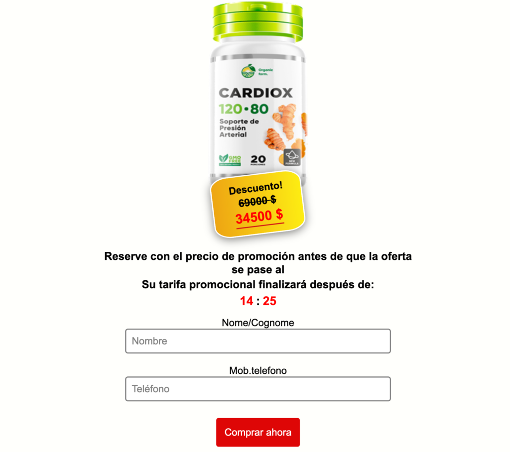 Cardiox Precio