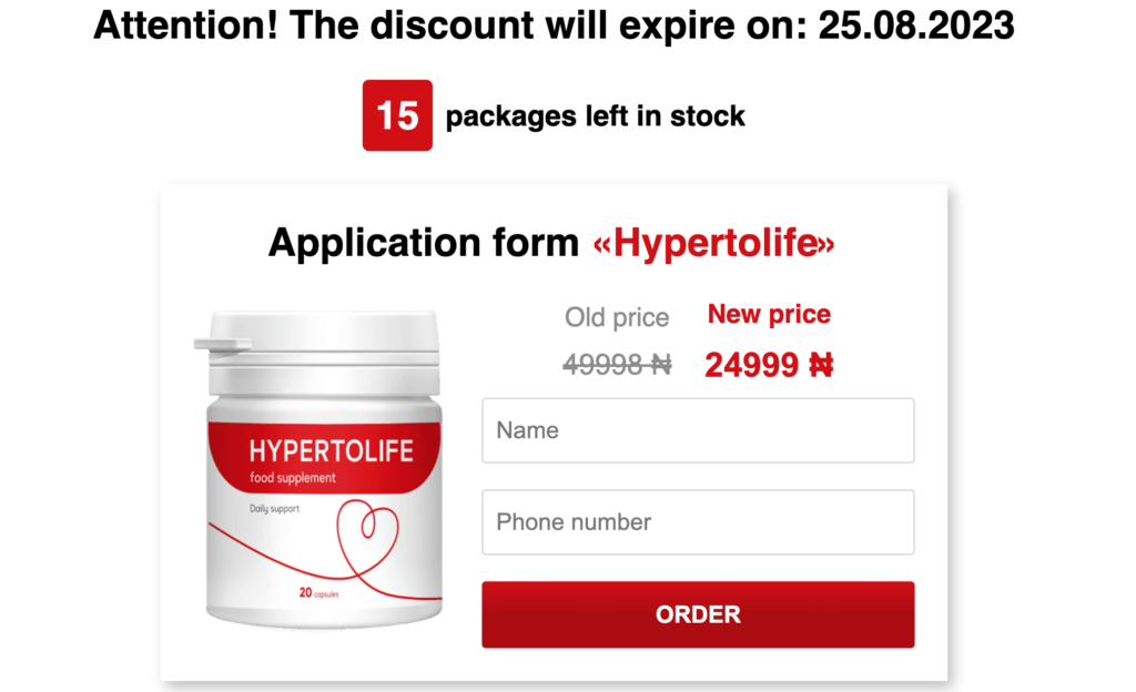 Hypertolife capsule