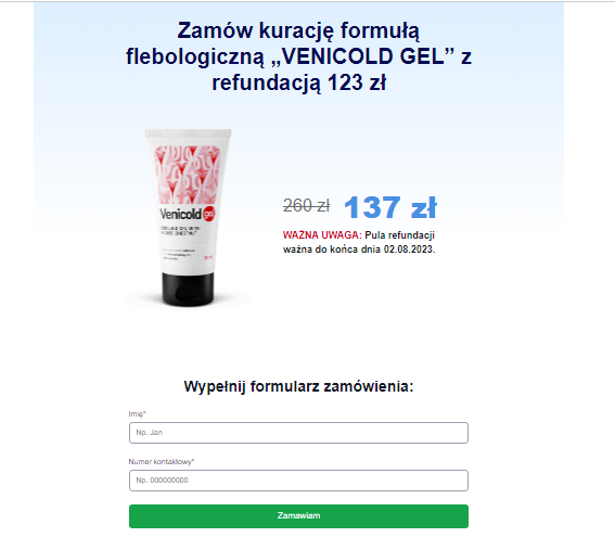 Venicold Gel Cena £