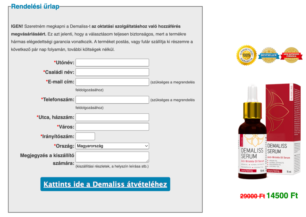 Demaliss Serum Ãr